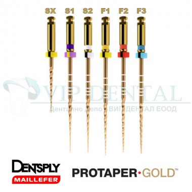 Ендодонтска с-ма Dentsply ProTaper Gold SX-F3 (к-т 6бр.)